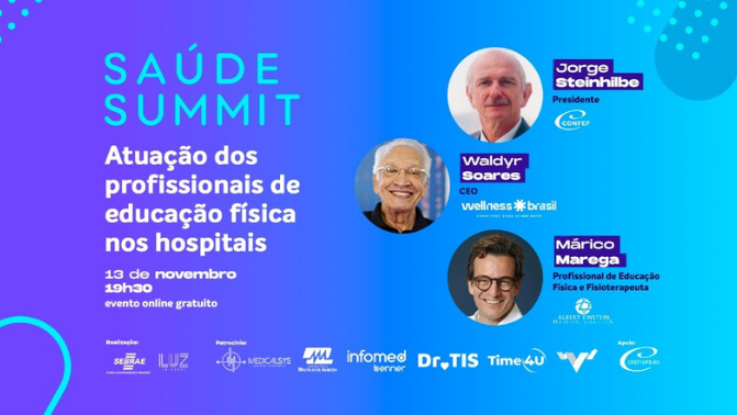 CREF10 apoia evento online “Saúde Summit”