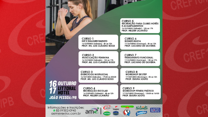 Profissionais de EF, registrados no CREF10, recebem descontos em programação especial de cursos presenciais