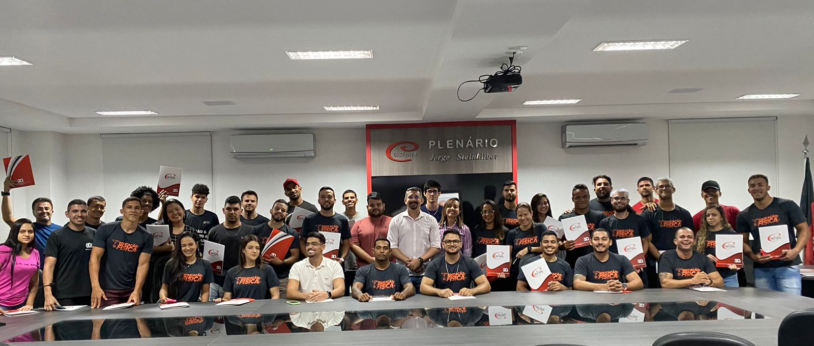 Visita técnica ao CREF10/PB com alunos do 2ª período da faculdade Unipê, do curso de educação física